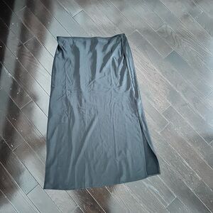 Elegant Black Silk Skirt